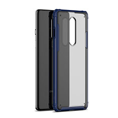 Carcasa Bumper Funda Silicona Transparente Espejo H01 para OnePlus 8 Azul