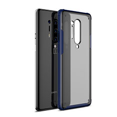 Carcasa Bumper Funda Silicona Transparente Espejo H01 para OnePlus 8 Pro Azul