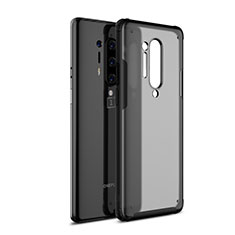 Carcasa Bumper Funda Silicona Transparente Espejo H01 para OnePlus 8 Pro Negro