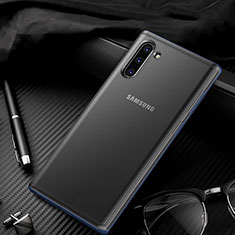 Carcasa Bumper Funda Silicona Transparente Espejo H01 para Samsung Galaxy Note 10 Plus 5G Azul