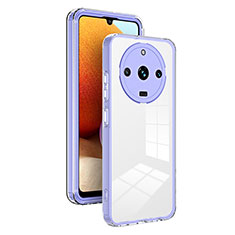 Carcasa Bumper Funda Silicona Transparente Espejo H01P para Realme 11 Pro+ Plus 5G Morado
