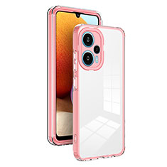 Carcasa Bumper Funda Silicona Transparente Espejo H01P para Xiaomi Poco F5 5G Oro Rosa