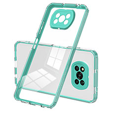 Carcasa Bumper Funda Silicona Transparente Espejo H01P para Xiaomi Poco X3 NFC Verde