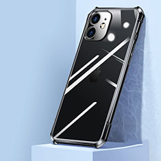 Carcasa Bumper Funda Silicona Transparente Espejo H02 para Apple iPhone 12 Mini Negro