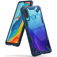 Carcasa Bumper Funda Silicona Transparente Espejo H02 para Huawei Nova 4e Azul