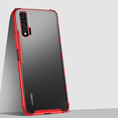 Carcasa Bumper Funda Silicona Transparente Espejo H02 para Huawei Nova 6 5G Rojo