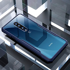 Carcasa Bumper Funda Silicona Transparente Espejo H02 para OnePlus 7T Pro Azul