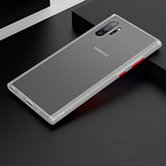 Carcasa Bumper Funda Silicona Transparente Espejo H02 para Samsung Galaxy Note 10 Plus Blanco