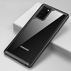 Carcasa Bumper Funda Silicona Transparente Espejo H02 para Samsung Galaxy Note 20 5G Negro