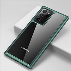 Carcasa Bumper Funda Silicona Transparente Espejo H02 para Samsung Galaxy Note 20 Ultra 5G Verde