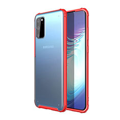 Carcasa Bumper Funda Silicona Transparente Espejo H02 para Samsung Galaxy S20 5G Rojo