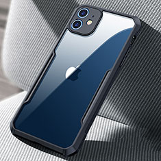 Carcasa Bumper Funda Silicona Transparente Espejo H03 para Apple iPhone 12 Mini Negro