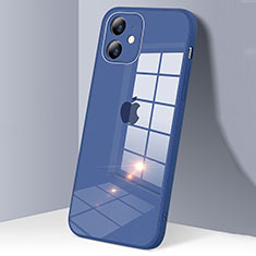 Carcasa Bumper Funda Silicona Transparente Espejo H06 para Apple iPhone 12 Azul