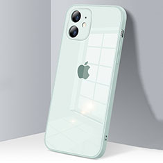 Carcasa Bumper Funda Silicona Transparente Espejo H06 para Apple iPhone 12 Menta Verde