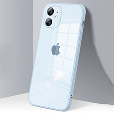 Carcasa Bumper Funda Silicona Transparente Espejo H06 para Apple iPhone 12 Mini Azul Claro