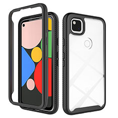 Carcasa Bumper Funda Silicona Transparente Espejo M01 para Google Pixel 4a Negro