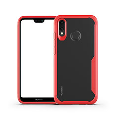 Carcasa Bumper Funda Silicona Transparente Espejo M01 para Huawei P20 Lite Rojo