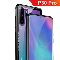 Carcasa Bumper Funda Silicona Transparente Espejo M01 para Huawei P30 Pro Negro