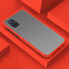 Carcasa Bumper Funda Silicona Transparente Espejo M01 para Samsung Galaxy A71 5G Rojo