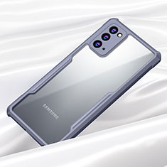 Carcasa Bumper Funda Silicona Transparente Espejo M01 para Samsung Galaxy Note 20 5G Gris Lavanda