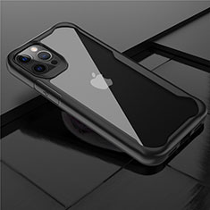 Carcasa Bumper Funda Silicona Transparente Espejo M02 para Apple iPhone 12 Pro Max Negro
