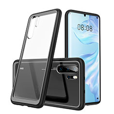 Carcasa Bumper Funda Silicona Transparente Espejo M02 para Huawei P30 Pro Negro