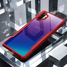 Carcasa Bumper Funda Silicona Transparente Espejo M02 para Samsung Galaxy Note 10 Plus 5G Rojo