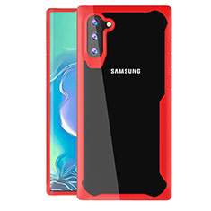 Carcasa Bumper Funda Silicona Transparente Espejo M02 para Samsung Galaxy Note 10 Rojo