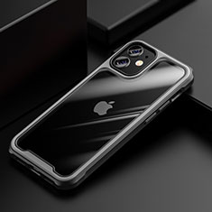 Carcasa Bumper Funda Silicona Transparente Espejo M03 para Apple iPhone 12 Gris
