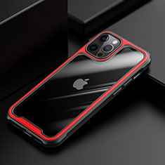 Carcasa Bumper Funda Silicona Transparente Espejo M03 para Apple iPhone 12 Pro Rojo
