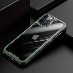 Carcasa Bumper Funda Silicona Transparente Espejo M03 para Apple iPhone 12 Pro Verde