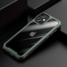 Carcasa Bumper Funda Silicona Transparente Espejo M03 para Apple iPhone 12 Verde