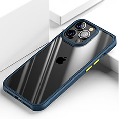 Carcasa Bumper Funda Silicona Transparente Espejo M03 para Apple iPhone 15 Pro Max Azul