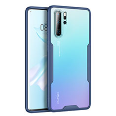 Carcasa Bumper Funda Silicona Transparente Espejo M03 para Huawei P30 Pro New Edition Azul