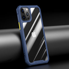 Carcasa Bumper Funda Silicona Transparente Espejo M04 para Apple iPhone 12 Pro Azul