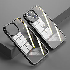 Carcasa Bumper Funda Silicona Transparente Espejo M04 para Apple iPhone 13 Negro