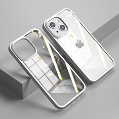 Carcasa Bumper Funda Silicona Transparente Espejo M04 para Apple iPhone 14 Plus Blanco