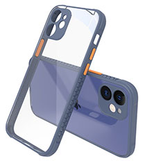 Carcasa Bumper Funda Silicona Transparente Espejo M05 para Apple iPhone 12 Gris Lavanda