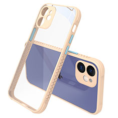 Carcasa Bumper Funda Silicona Transparente Espejo M05 para Apple iPhone 12 Oro