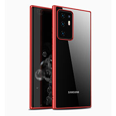Carcasa Bumper Funda Silicona Transparente Espejo M05 para Samsung Galaxy Note 20 Ultra 5G Rojo