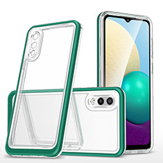 Carcasa Bumper Funda Silicona Transparente Espejo MQ1 para Samsung Galaxy A02 Verde