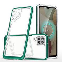 Carcasa Bumper Funda Silicona Transparente Espejo MQ1 para Samsung Galaxy A12 5G Verde