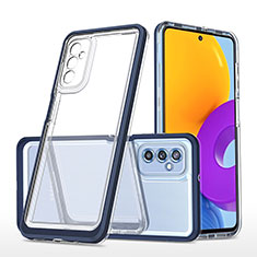 Carcasa Bumper Funda Silicona Transparente Espejo MQ1 para Samsung Galaxy M52 5G Azul