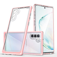 Carcasa Bumper Funda Silicona Transparente Espejo MQ1 para Samsung Galaxy Note 10 5G Oro Rosa