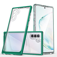 Carcasa Bumper Funda Silicona Transparente Espejo MQ1 para Samsung Galaxy Note 10 5G Verde