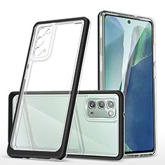 Carcasa Bumper Funda Silicona Transparente Espejo MQ1 para Samsung Galaxy Note 20 5G Negro
