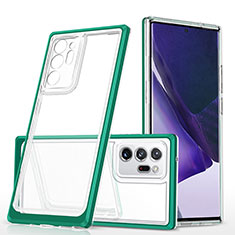 Carcasa Bumper Funda Silicona Transparente Espejo MQ1 para Samsung Galaxy Note 20 Ultra 5G Verde