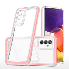 Carcasa Bumper Funda Silicona Transparente Espejo MQ1 para Samsung Galaxy Quantum2 5G Oro Rosa