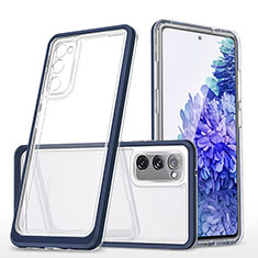 Carcasa Bumper Funda Silicona Transparente Espejo MQ1 para Samsung Galaxy S20 FE (2022) 5G Azul