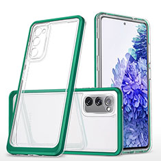 Carcasa Bumper Funda Silicona Transparente Espejo MQ1 para Samsung Galaxy S20 FE 5G Verde